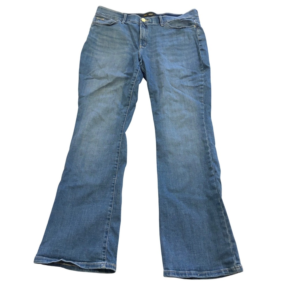 Lee Modern Series Women's 18 Medium Curvy Fit Bootcut Jeans Stretch Denim